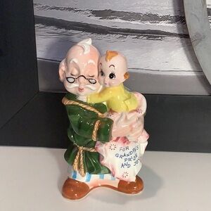Vintage “For Grandpa’s Pride And Joy” Made in Japan Ceramic Bank # 5720